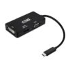 art_nan-adp20102016204301-bk_1-1 Conversor Nanocable 10.16.4301-BK/ USB Tipo-C Macho - VGA Hembra/ DVI Hembra/ HDMI Hembra/ 10cm/ Negro