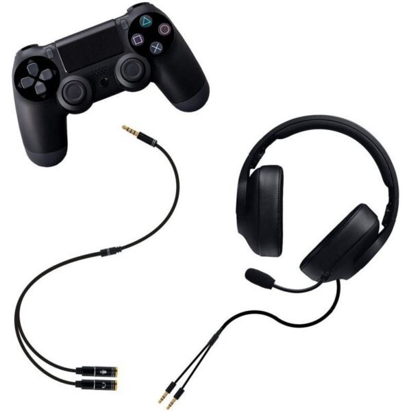 art_nan-adp20102024201202_2 Cable Estéreo Nanocable 10.24.1202/ Jack 3.5 Macho - 2x Jack 3.5 Hembra/ 30cm/ Negro