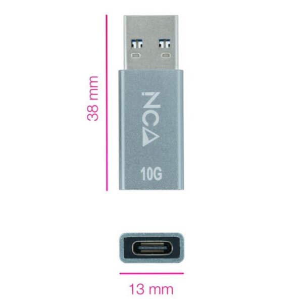 art_nan-adp20usb-c20102002200013_2 Adaptador USB 3.1 Nanocable 10.02.0013/ USB Macho - USB Tipo-C Hembra