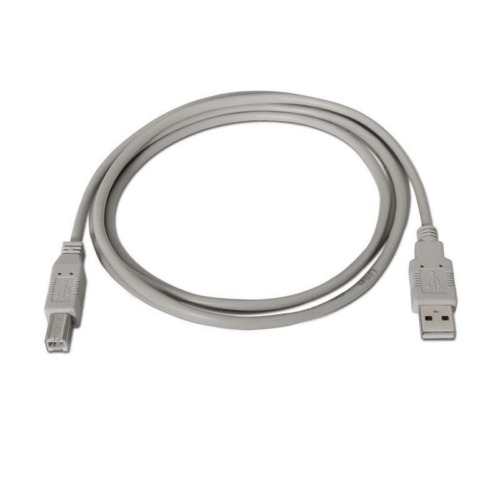 art_nan-cab2010.01.0103_1-1 Cable USB 2.0 Impresora Nanocable 10.01.0103/ USB Tipo-B Macho - USB Macho/ 1.8m/ Beige