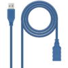 art_nan-cab2010.01.0901-bl_2 Cable Alargador USB 3.0 Nanocable 10.01.0901/ USB Macho - USB Hembra/ 1m/ Azul