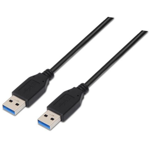 Cable USB 3.0 Nanocable 10.01.1002-BK/ USB Macho - USB Macho/ 2m/ Negro