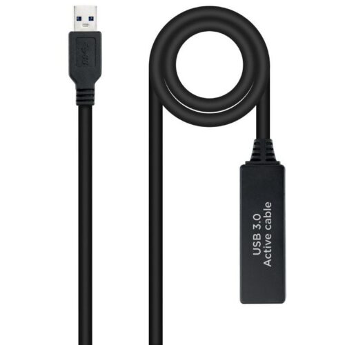 art_nan-cab20102001200312_1-1 Cable Alargador Amplificador USB 3.0 Nanocable 10.01.0312/ USB Macho - USB Hembra/ 10m/ Negro