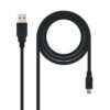 art_nan-cab20102001200400_1-1 Cable USB 2.0 Nanocable 10.01.0400/ USB Macho - MiniUSB Macho/ 50cm/ Negro