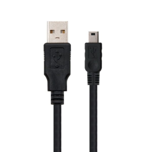 art_nan-cab20102001200401_2 Cable USB 2.0 Nanocable 10.01.0401/ USB Macho - MiniUSB Macho/ 1m/ Negro