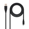art_nan-cab20102001200500_1-1 Cable USB 2.0 Nanocable 10.01.0500/ USB Macho - MicroUSB Macho/ 80cm/ Negro