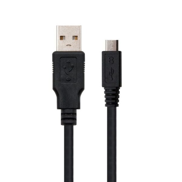 art_nan-cab20102001200500_2 Cable USB 2.0 Nanocable 10.01.0500/ USB Macho - MicroUSB Macho/ 80cm/ Negro