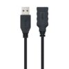 art_nan-cab20102001200902-bk_2 Cable Alargador USB 3.0 Nanocable 10.01.0902-BK/ USB Macho - USB Hembra/ 2m/ Negro