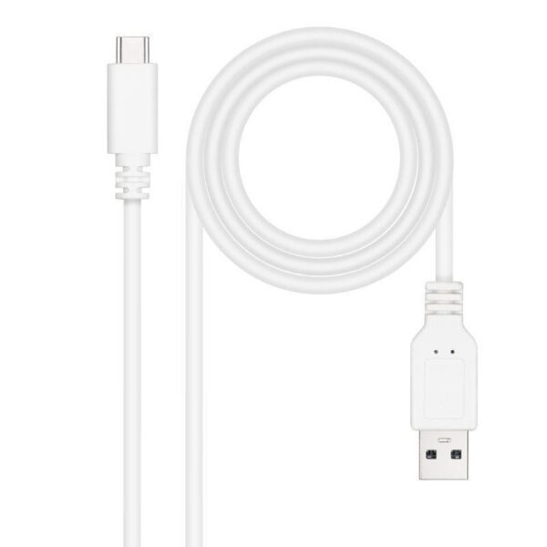 art_nan-cab20102001202102-w_1-1 Cable USB 2.0 Nanocable 10.01.2102-W/ USB Tipo-C Macho - USB Macho/ 2m/ Blanco