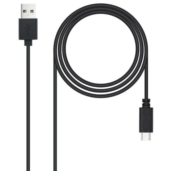 art_nan-cab20102001202103_1-1 Cable USB 2.0 Nanocable 10.01.2103/ USB Macho - USB Tipo-C Macho/ 3m/ Negro