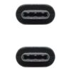 Cable USB 2.0 Tipo-C Nanocable 10.01.2301/ USB Tipo-C Macho - USB Tipo-C Macho/ 1m/ Negro