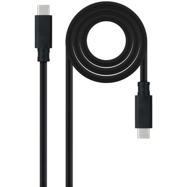 art_nan-cab20102001204103_1-1 Cable USB 3.2 Tipo-C Nanocable 10.01.4103/ USB Tipo-C Macho - USB Tipo-C Macho/ Hasta 100W/ 20Gbps/ 3m/ Negro