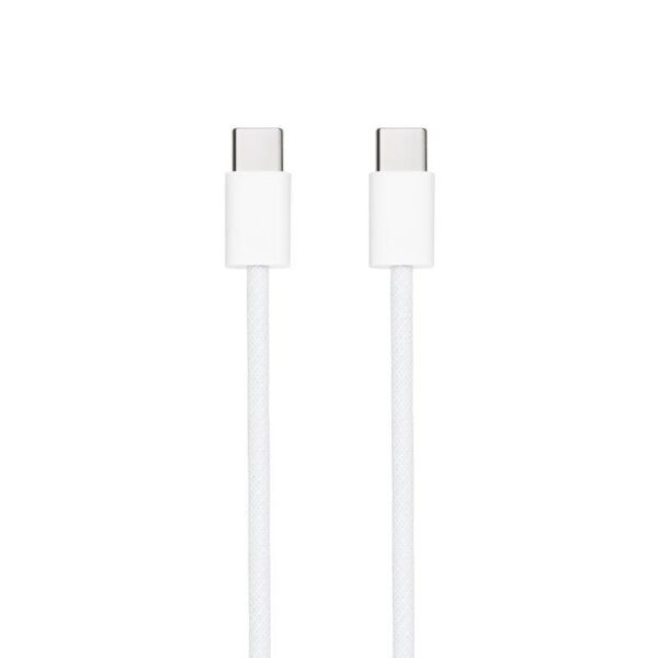 Cable USB 2.0 Tipo-C Nanocable 10.01.6001-CO/ USB Tipo-C Macho - USB Tipo-C Macho/ Hasta 60W/ 480Mbps/ 1m/ Blanco
