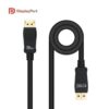 Cable DisplayPort 1.4 8K Nanocable 10.15.2502/ DisplayPort Macho - DisplayPort Macho/ 2m/ Certificado/ Negro