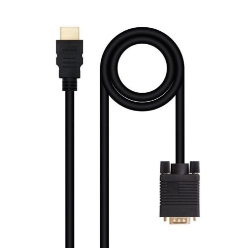 art_nan-cab20102015204348_1-1 Cable Conversor Nanocable 10.15.4348/ HDMI Macho - VGA Macho/ 1.8m/ Negro