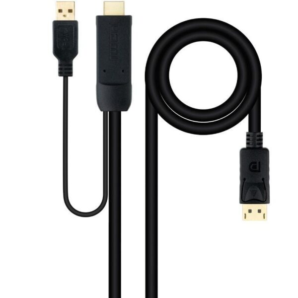 art_nan-cab20102015204352_1-1 Cable Conversor Nanocable 10.15.4352/ HDMI Macho - DisplayPort Macho/ 1.8m/ Negro