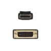 Cable Conversor Nanocable 10.15.4502/ DisplayPort Macho - DVI Macho/ 2m/ Negro