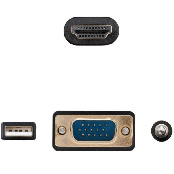 art_nan-cab20102015204612_2 Cable Conversor Nanocable 10.15.4612/ HDMI Macho - VGA Macho/ Jack 3.5 Macho/ USB Macho/ 1.8m/ Negro