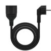 art_nan-cab20102022200605-bk_2 Cable Alargador de Corriente Nanocable 10.22.0605-BK/ Schuko Hembra - Schuko Macho/ 5m/ Negro