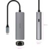 Hub USB Tipo-C 3.1 Nanocable 10.16.4603/ 1xUSB Tipo-C PD/ 1xRJ45/ Gris