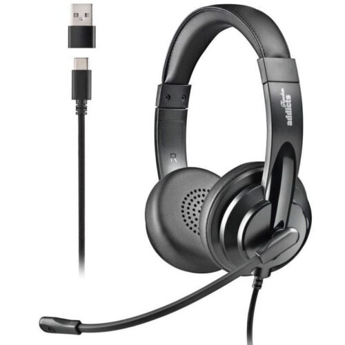 Auriculares NGS VOX605 USB-C/ con Micrófono/ USB Tipo-C/ Negros