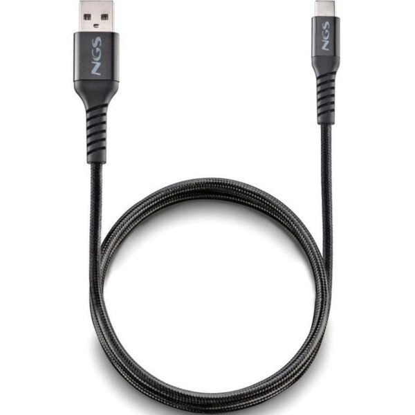 art_ngs-cab20knot-ac_1 Cable USB 2.0 NGS KNOT-AC/ USB Macho - USB Tipo-C Macho/ Hasta 12W/ 480Mbps/ 1m/ Negro