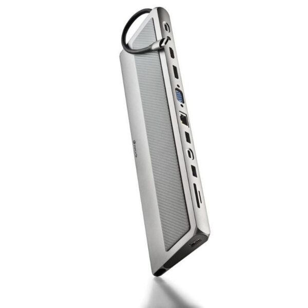 art_ngs-hub20wonderdock12pro_1-1 Docking USB Tipo-C NGS WonderDock 12 Pro/ 3xUSB/ 2xHDMI 4K/ 1xVGA/ 1xRJ45/ 1xLector de Tarjetas/ 1xJack 3.5/ 1xUSB Tipo-C PD/ Gris