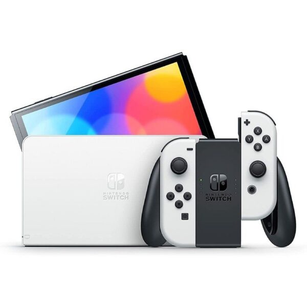 art_nin-consola20switch20oled20wh_2 Nintendo Switch Versión OLED Blanca/ Incluye Base/ 2 Mandos Joy-Con