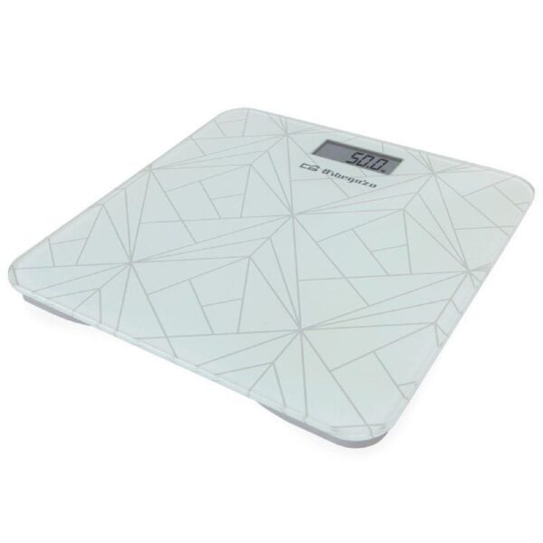 Báscula de Baño Orbegozo PB-2218 - 180 kg, Cristal Templado, Pantalla LCD