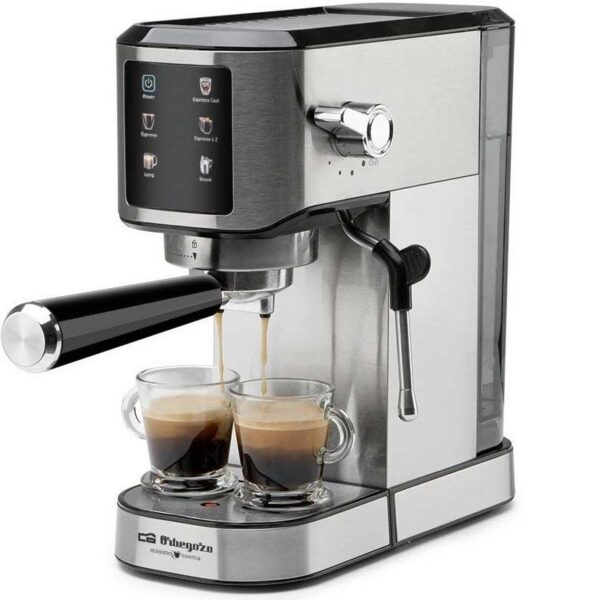 Cafetera Expreso Orbegozo EX 7000 - 20 Bares, 1350W, Acero Inoxidable