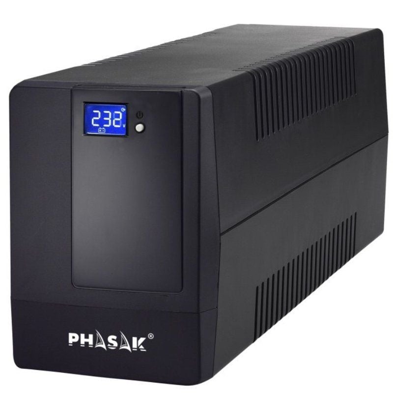SAI Phasak 650VA LCD Interactive - Protección Completa para tus Equipos