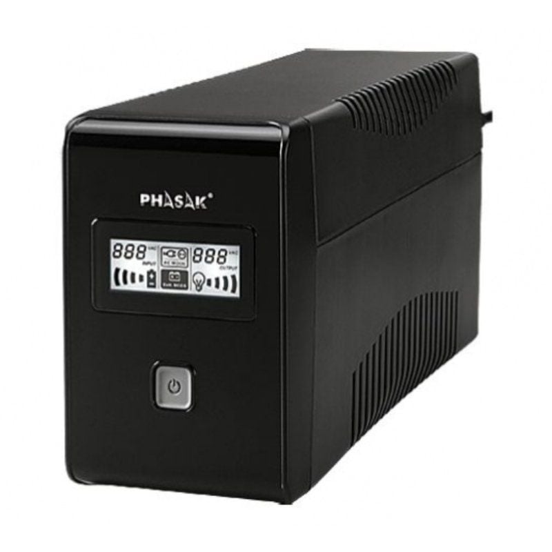 SAI Phasak 850VA LCD Interactive - Protección Completa para tus Equipos