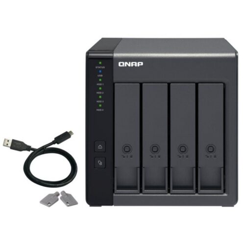QNAP TR-004 - Caja de Expansión RAID USB 3.2 Gen 1 de 4 Bahías