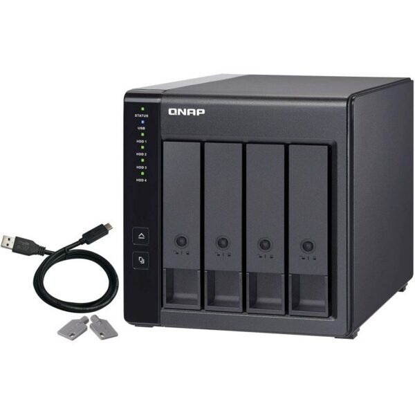QNAP TR-004 - Caja de Expansión RAID USB 3.2 Gen 1 de 4 Bahías