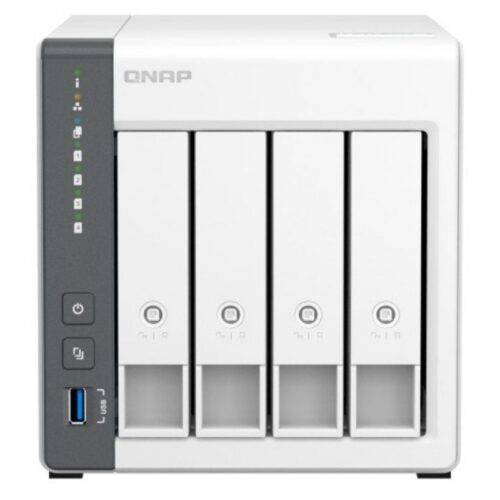 QNAP TS-433-4G: NAS de 4 Bahías con 4GB RAM - Almacenamiento Seguro y Rápido