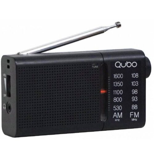 Radio Portátil Qubo RS-2 - AM/FM con Auriculares Incluidos