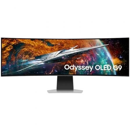 art_sam-m20s49cg954su_1 Smart Monitor Gaming Ultrapanorámico Curvo Samsung Odyssey OLEDG9 S49CG954SU 49"/ Dual QHD/ 0.03ms/ 240Hz/ OLED/ Multimedia/ Regulable en altura/Plata