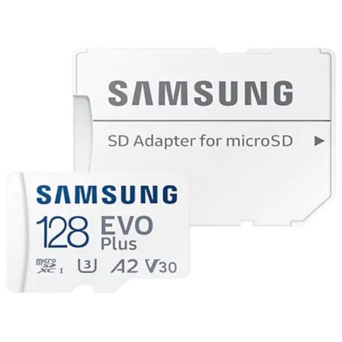 Tarjeta MicroSD Samsung EVO Plus 128GB - 160MB/s Lectura, Clase 10, Adaptador Incluido