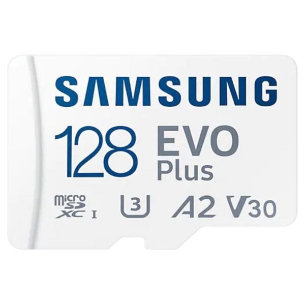 Tarjeta MicroSD Samsung EVO Plus 128GB - 160MB/s Lectura, Clase 10, Adaptador Incluido