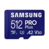 Tarjeta MicroSD Samsung PRO Plus 512GB - 180MB/s - Clase 10 - UHS-I