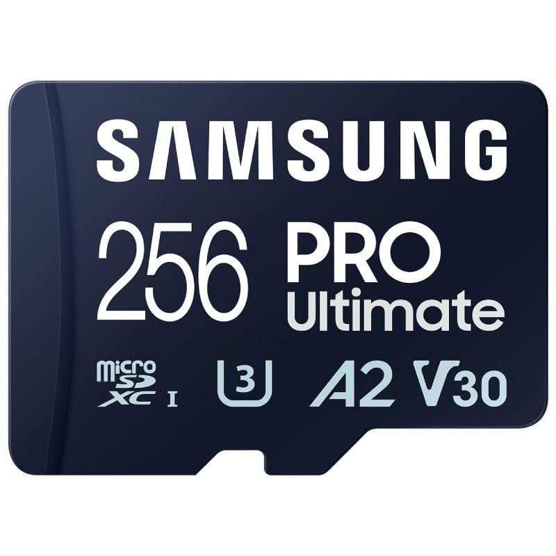 Tarjeta MicroSD Samsung Pro Ultimate 256GB con Adaptador - 200MB/s