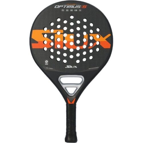 Pala de Pádel Siux Optimus 5 - Potencia y Control en Negro y Naranja