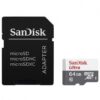 Tarjeta MicroSD SanDisk Ultra 64GB - Clase 10, 100MB/s con Adaptador