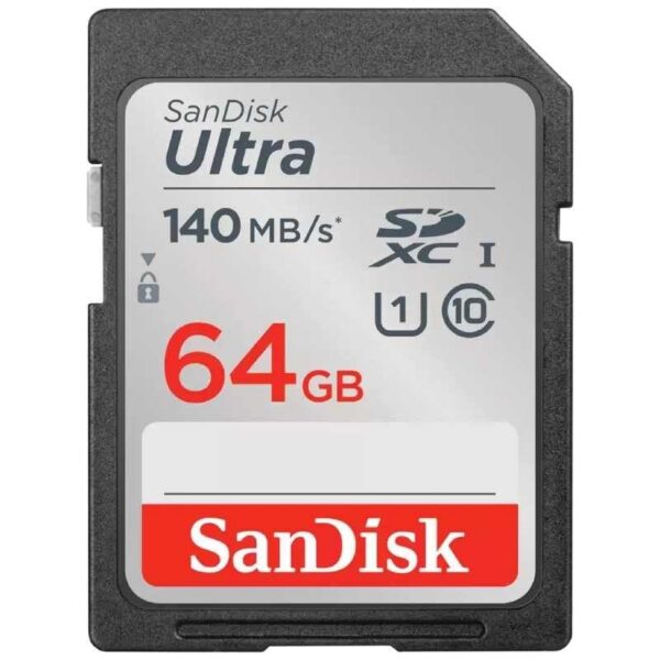 Tarjeta de Memoria SanDisk Ultra 64GB SDXC UHS-I - Clase 10, 140MB/s