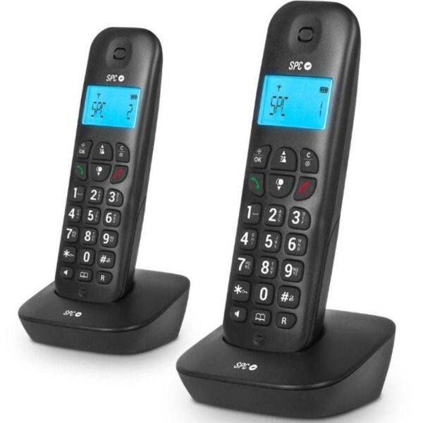 Teléfono Inalámbrico SPC Air Pro Duo 7302N - Pack DUO Negro