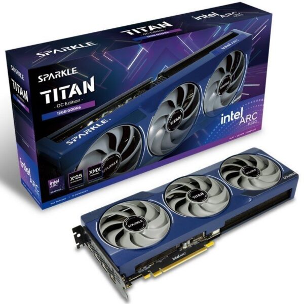 art_spk-gf20arc20b58020t20oc2012g_1-1 Tarjeta Gráfica Sparkle Intel Arc B580 Titan OC 12GB GDDR6 - Potencia y Rendimiento