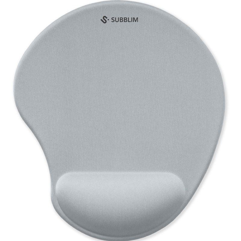 Alfombrilla Ergonómica Subblim Ergo NeoGel - Reposamuñecas Gel Plateado
