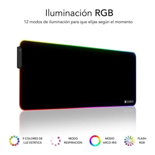 art_sub-alf20led20rgb20xl_2 Alfombrilla Gaming LED RGB XL - Subblim MP-02RGB01