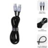 Cable USB-C a USB-C SUBBLIM PLUS 100W - Carga Rápida PD 3.0 & QC 3.0, 2m, Negro