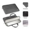 Maletín Subblim Business Laptop Sleeve 15.6'' - Funda Portátil con Cierre de Cremallera y Cinta para Trolley - Gris